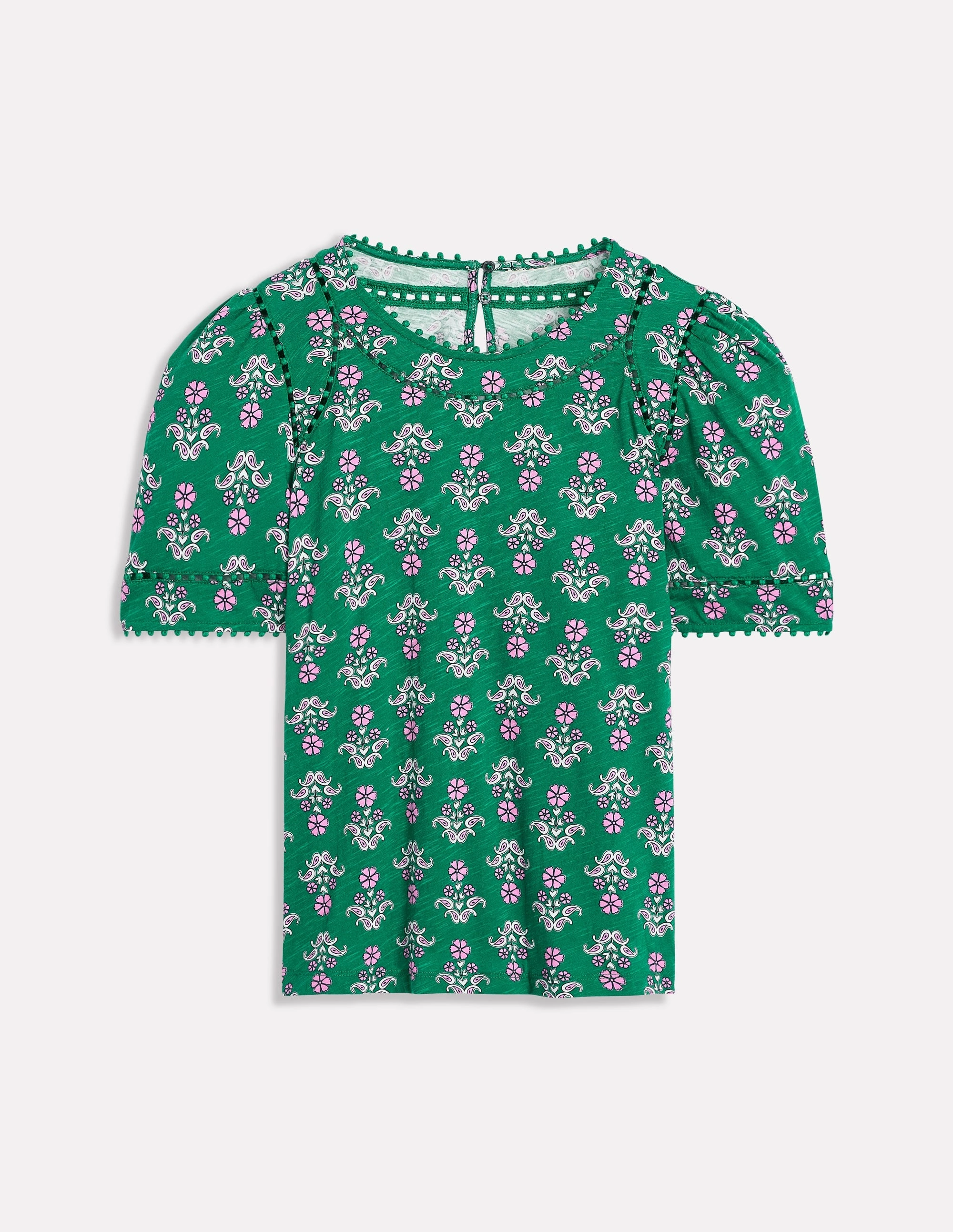 ReflectiveTrim Mila Trim Detail Top-Forest Grass, Pansy Stamp