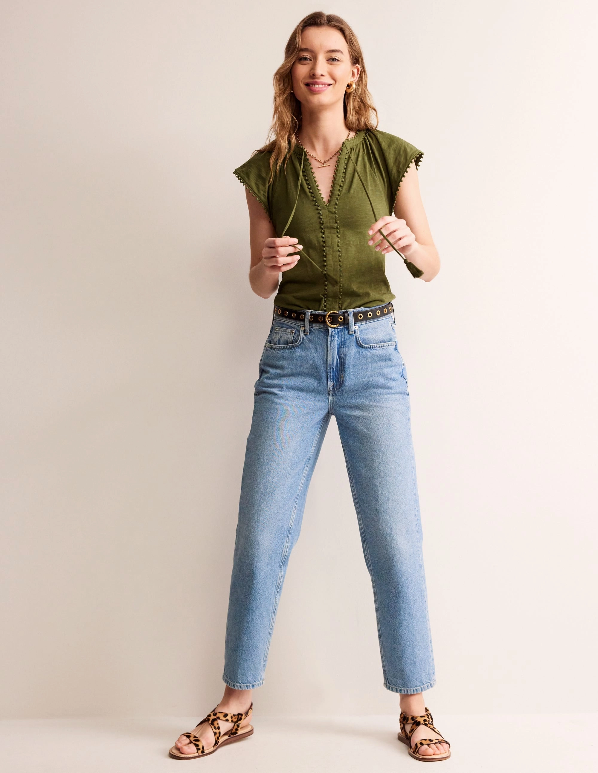 Millie Trim Detail Top-Mayfly Breathable mesh MultiFunctionalDesign