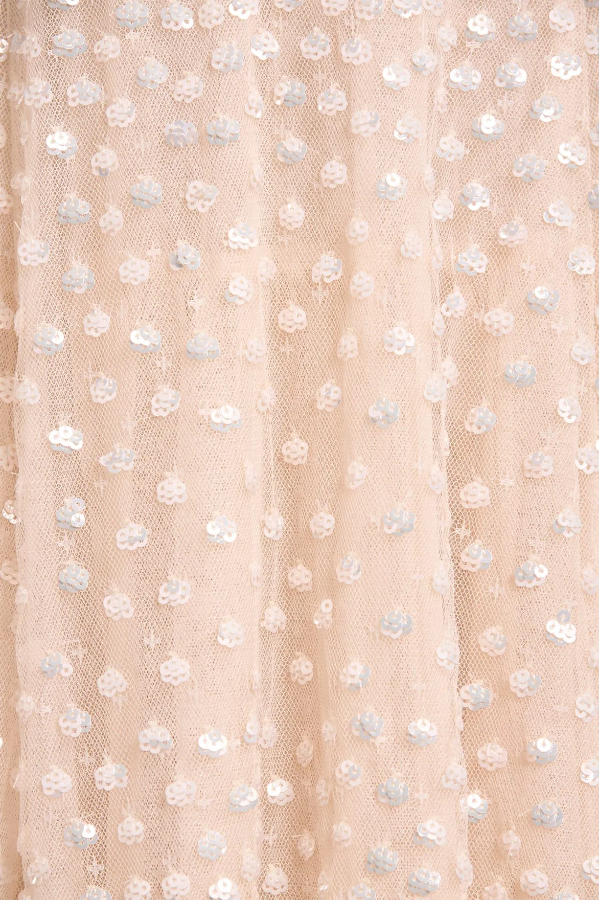 Scatter Dot Round Neck Ankle Gown Quick Glam