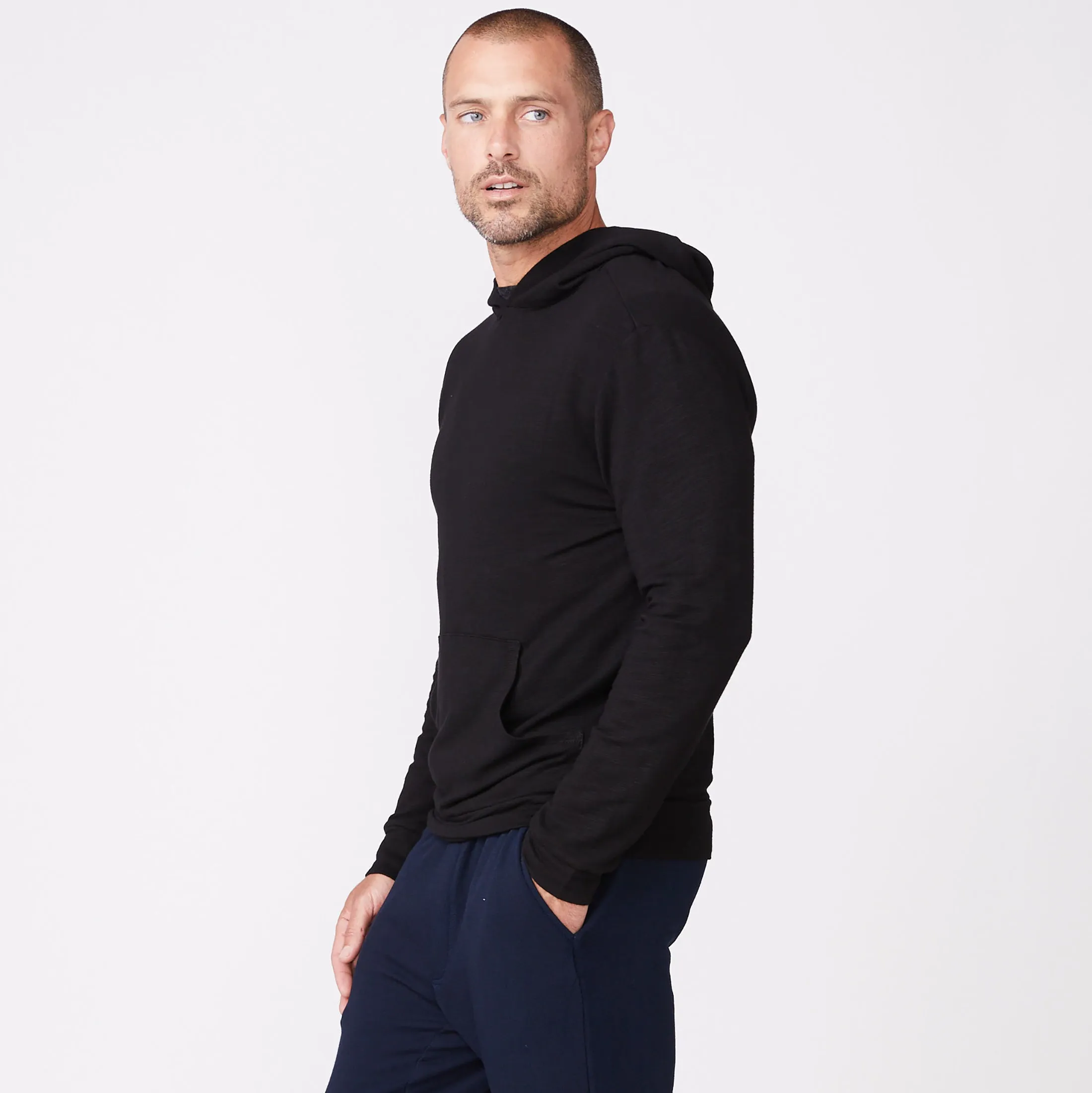Supersoft Pullover Hoody High Collar Design