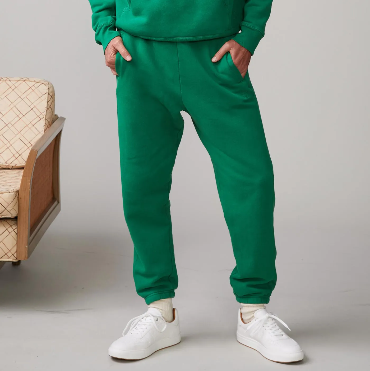 70's Sweat Contrast Stitch Accent