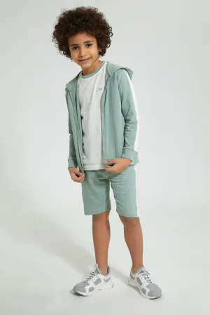 Mint Hooded Jog Suit (3 Piece)