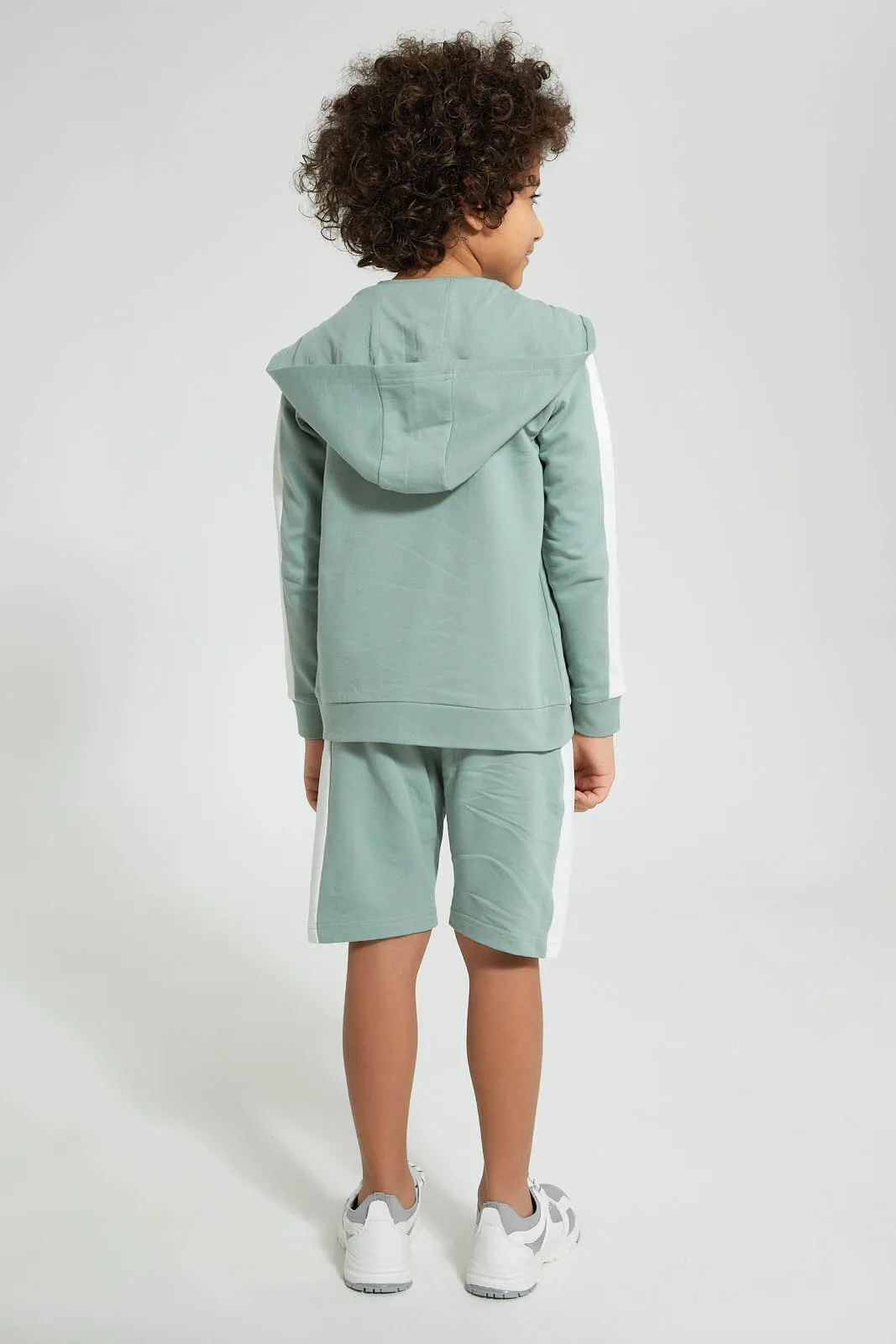 Mint Hooded Jog Suit (3 Piece)