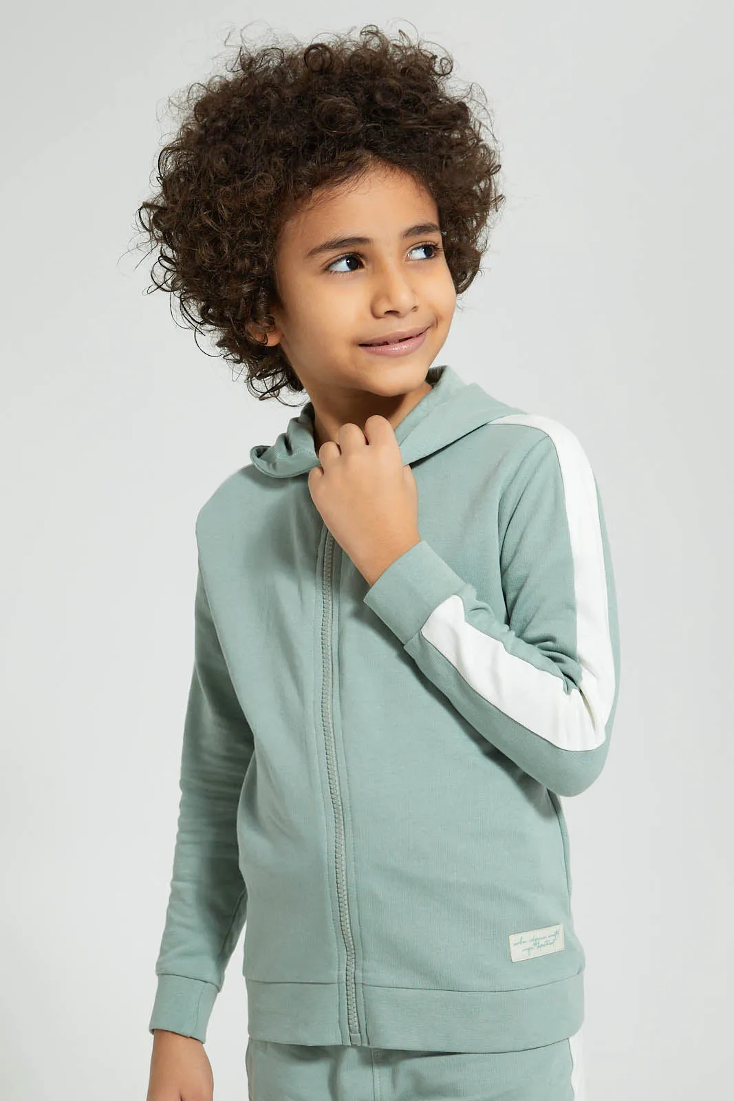 Mint Hooded Jog Suit (3 Piece)