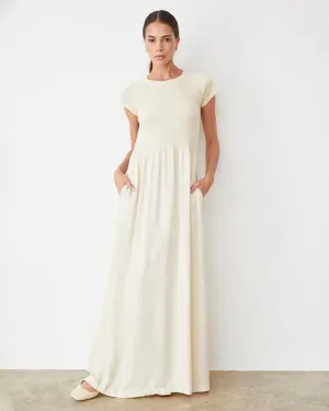 Mix Media Maxi Dress ZeroWastePattern Sporty Tee