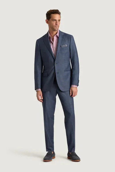 M.J. Bale - Symonds Shirt - Stripe - Raspberry/Blue/White