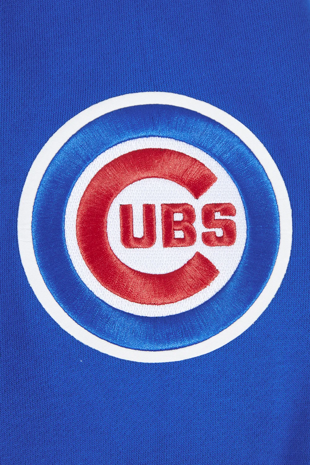 MLB CHICAGO CUBS MASHUP MEN'S RIB CREWNECK (ROYAL BLUE/RED)