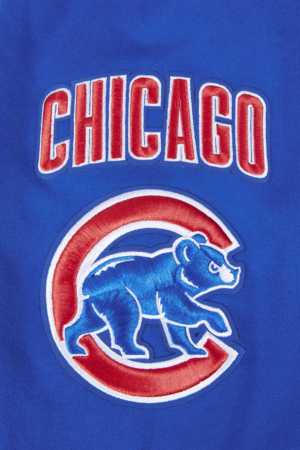 MLB CHICAGO CUBS MASHUP MEN'S RIB CREWNECK (ROYAL BLUE/RED)