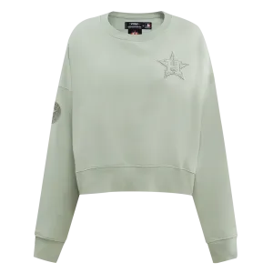 MLB HOUSTON ASTROS NEUTRAL WOMEN'S CREWNECK (MOSS)