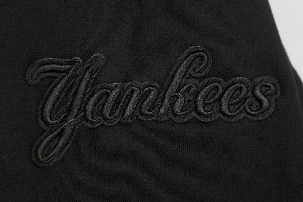 MLB NEW YORK YANKEES NEUTRAL DROP SHOULDER FLC CREWNECK (BLACK)