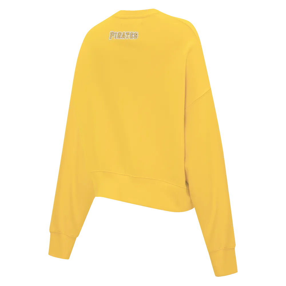 MLB PITTSBURG PIRATES CLASSIC WOMEN'S FLC CREWNECK (YELLOW)