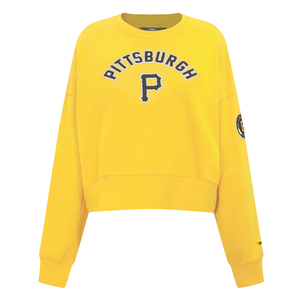 MLB PITTSBURG PIRATES CLASSIC WOMEN'S FLC CREWNECK (YELLOW)