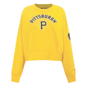 MLB PITTSBURG PIRATES CLASSIC WOMEN'S FLC CREWNECK (YELLOW)
