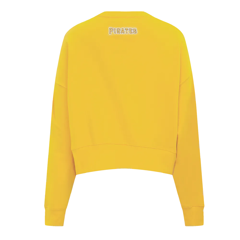 MLB PITTSBURG PIRATES CLASSIC WOMEN'S FLC CREWNECK (YELLOW)
