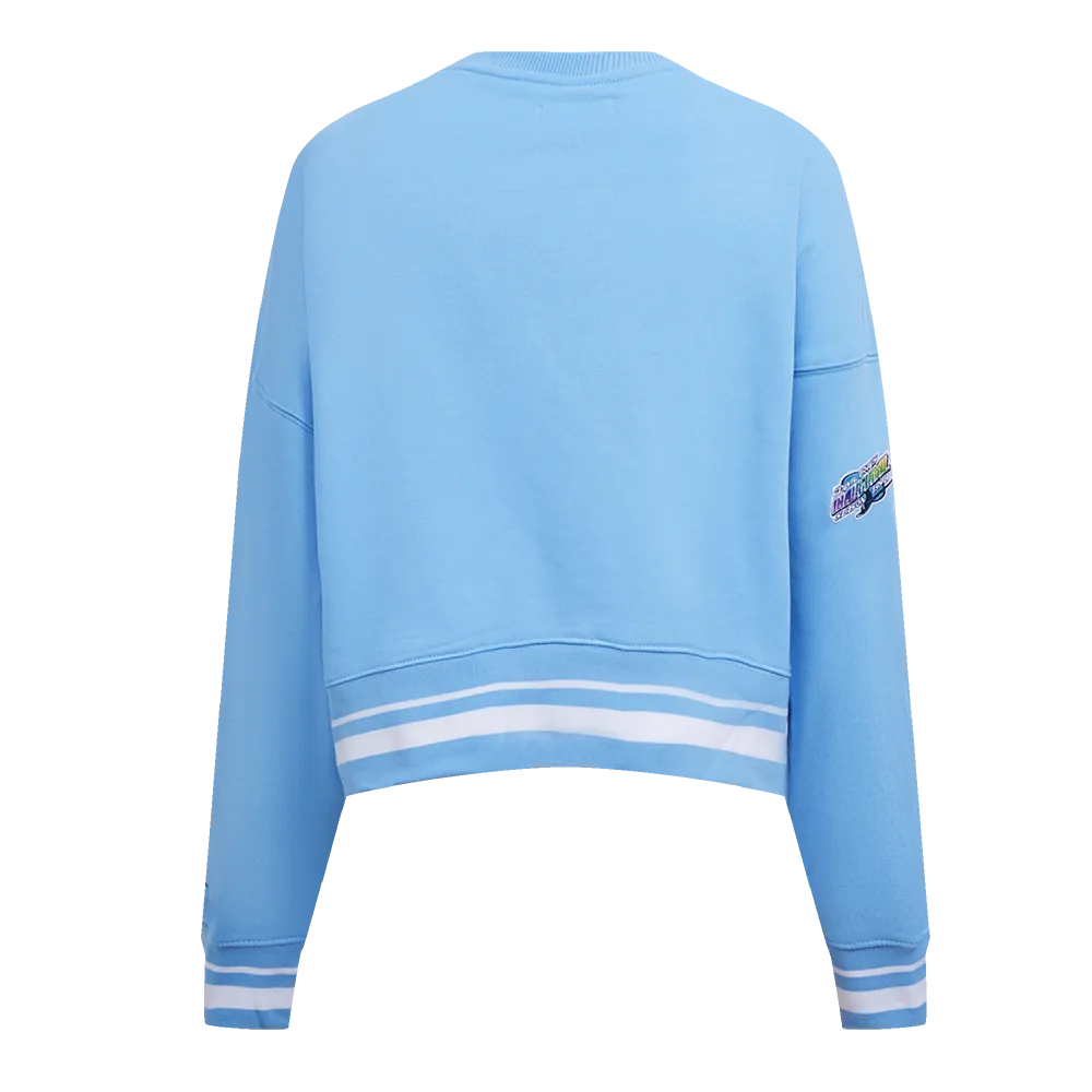 MLB TAMPA BAY RAYS RETRO CLASSIC WOMEN'S RIB CREWNECK (UNIVERSITY BLUE)