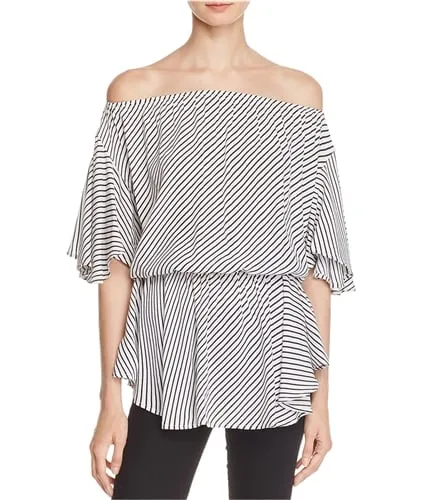 Mlm Label Womens Striped Knit Blouse