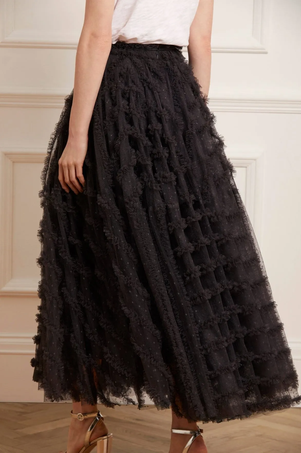 Timeless Trend Florence Ruffle Ankle Skirt