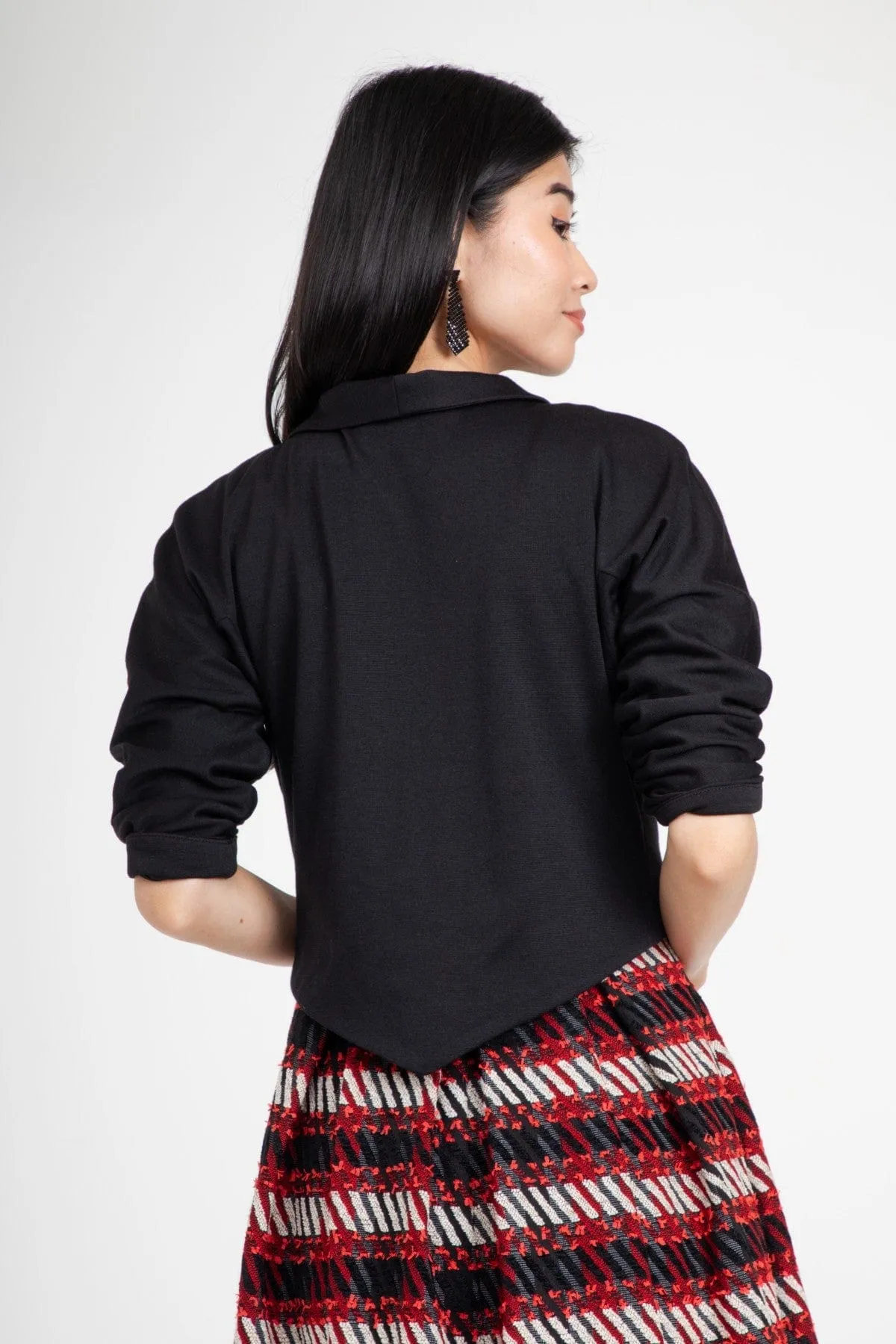 Flexible Material Pixie Bolero - Black