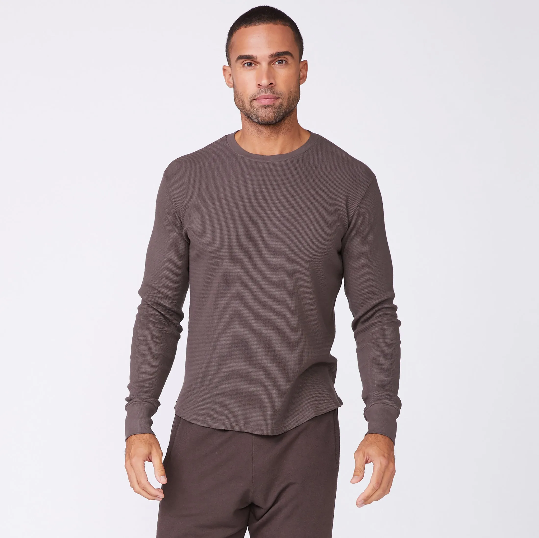Thermal Long Sleeve Crew Silicone Print Detail