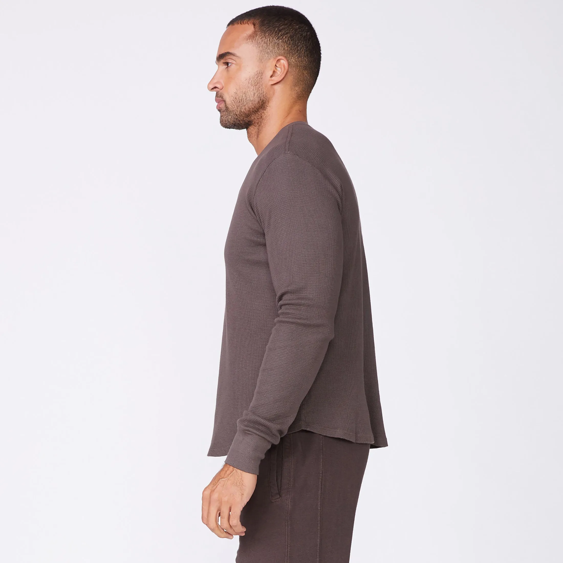Thermal Long Sleeve Crew Slim Silhouette MinimalistAesthetic