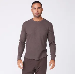 Thermal Long Sleeve Crew Silicone Print Detail