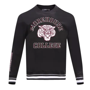 MOREHOUSE COLLEGE CLASSIC MEN'S STACKED LOGO CREWNECK (BLACK)