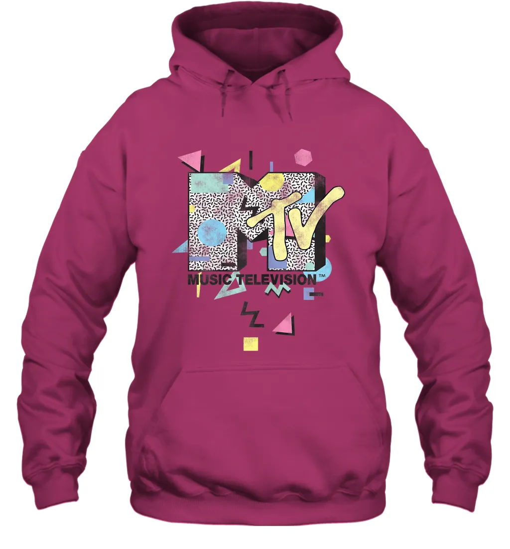 Mtv Retro Shape Design Logo Graphic Hoodie