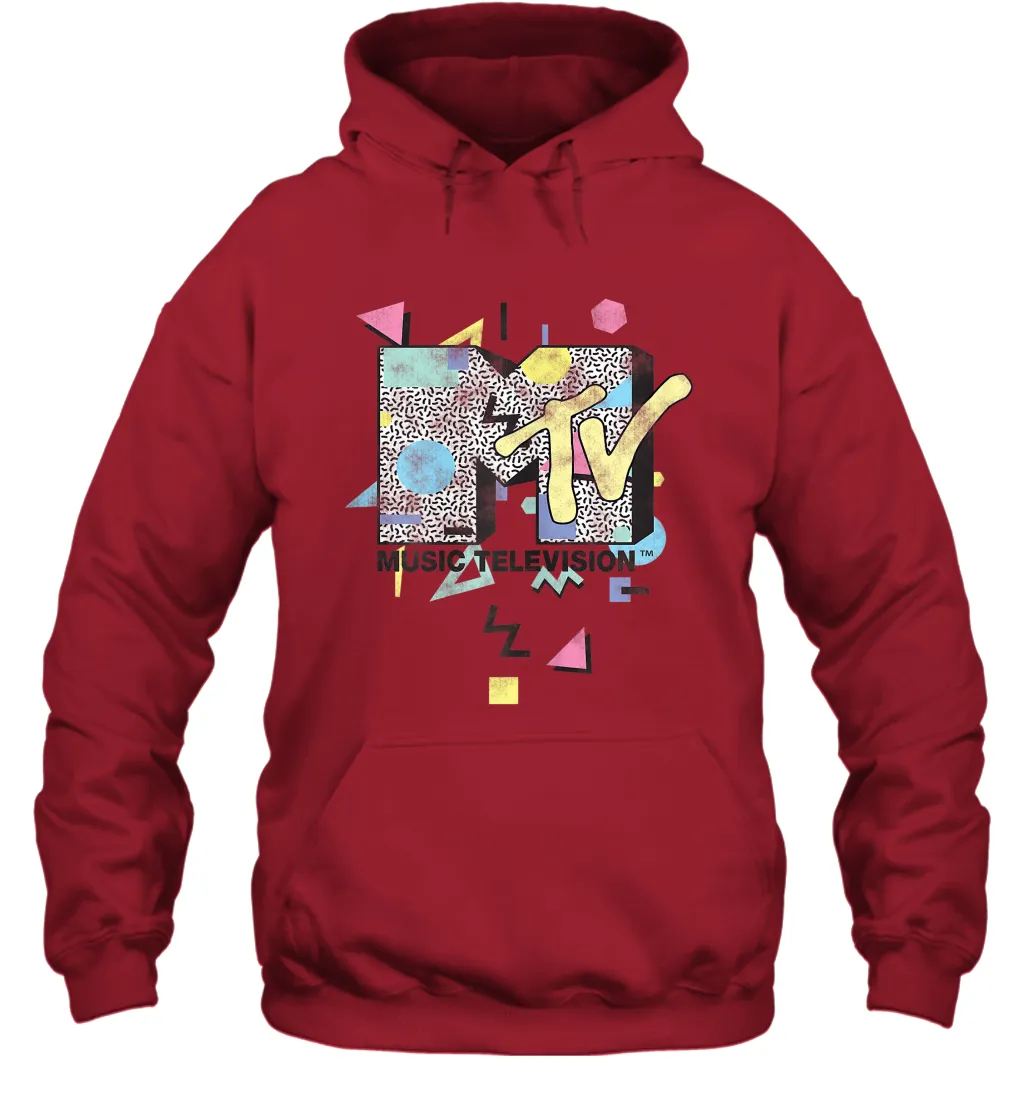 Mtv Retro Shape Design Logo Graphic Hoodie