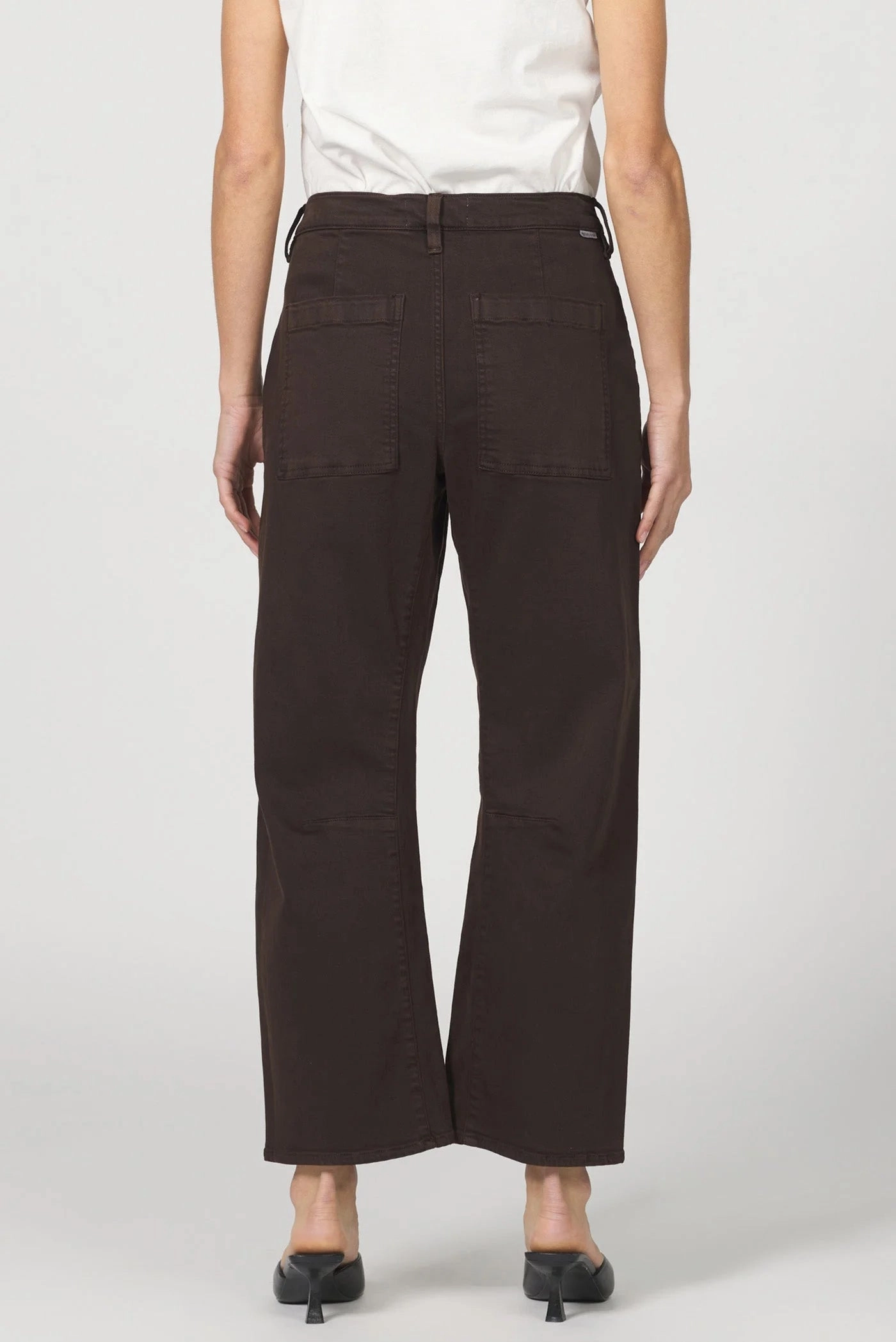 Dear John Lasso Barrel Jeans in Dark Oak Antibacterial Fabric Eco Dye Process