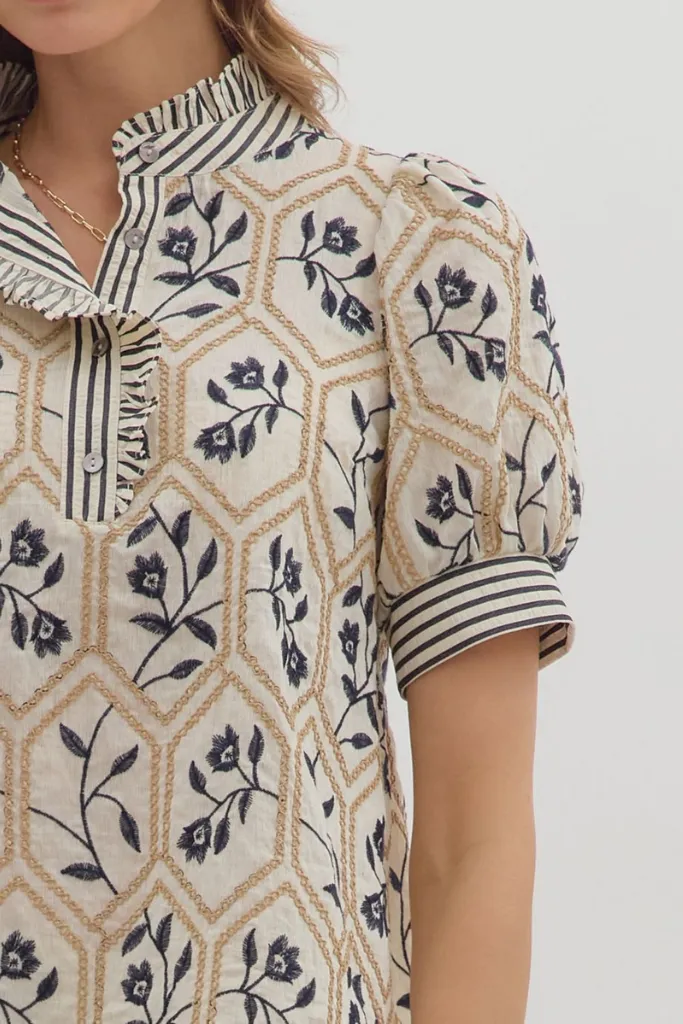 Airflow Ventilation Zones Natalie Floral Top