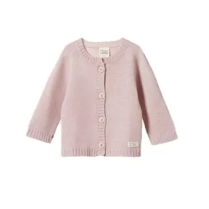 Nature Baby - Merino Knit Cardigan - Rose Dust