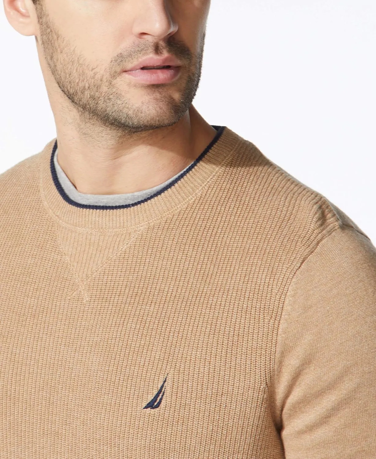 Nautica Men's Ribbed Sweater