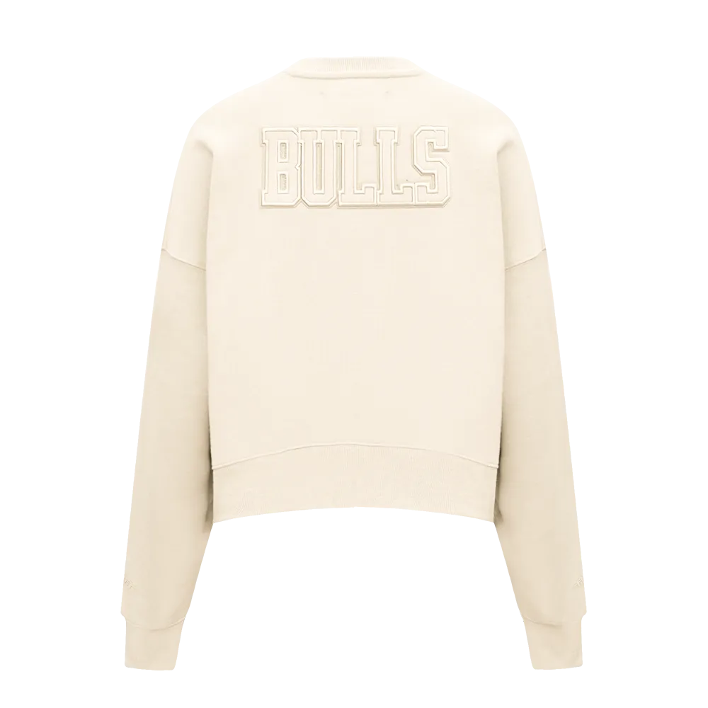 NBA CHICAGO BULLS NEUTRAL WOMEN'S CREWNECK (EGGSHELL)
