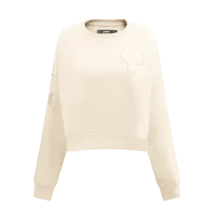 NBA CHICAGO BULLS NEUTRAL WOMEN'S CREWNECK (EGGSHELL)