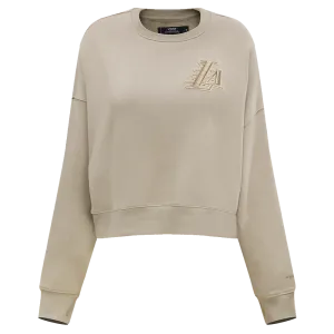 NBA LOS ANGELES LAKERS NEUTRAL WOMEN'S CREWNECK (TAUPE)