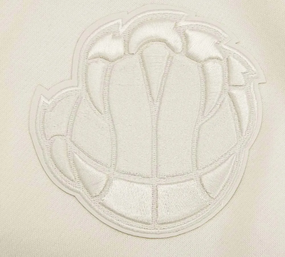 NBA MEMPHIS GRIZZLIES NEUTRAL DROP SHOULDER FLC CREWNECK (EGGSHELL)