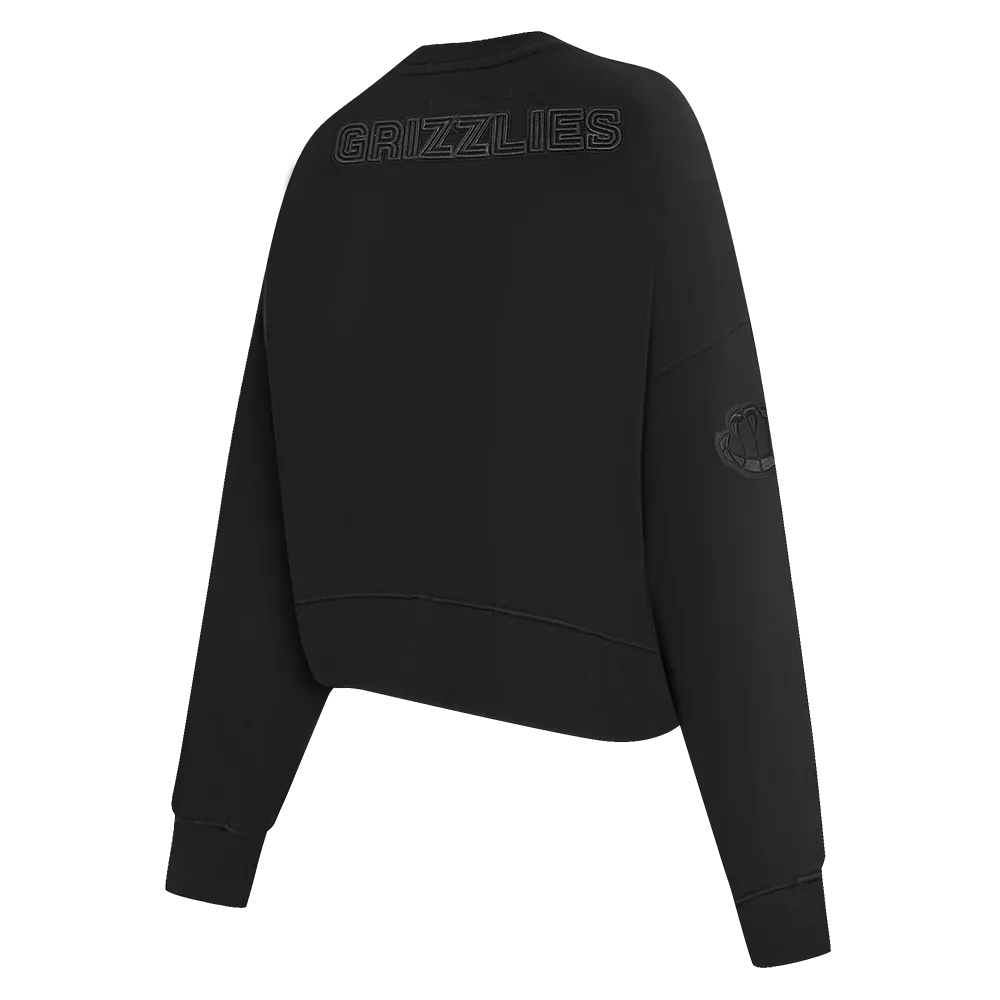 NBA MEMPHIS GRIZZLIES NEUTRAL WOMENS CREWNECK (BLACK)