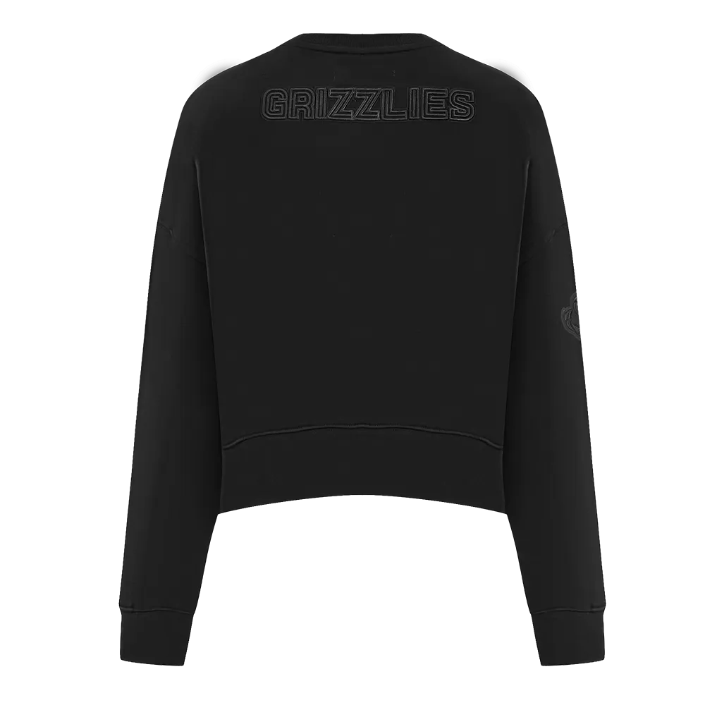 NBA MEMPHIS GRIZZLIES NEUTRAL WOMENS CREWNECK (BLACK)