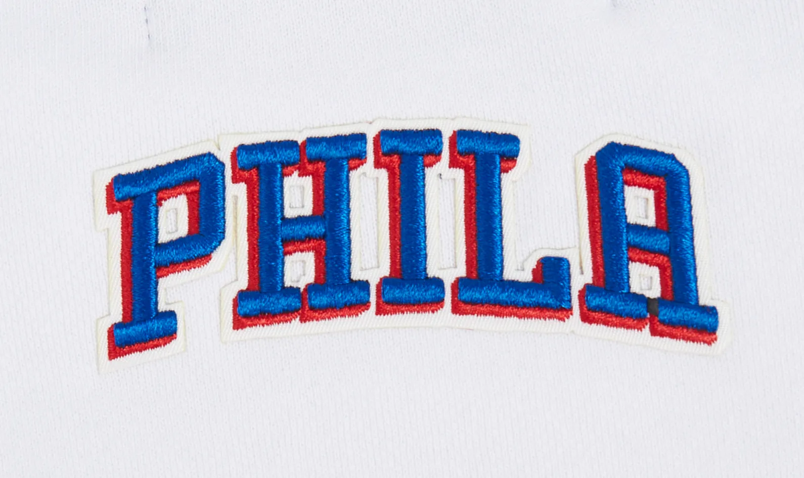 NBA PHILADELPHIA 76ERS CLASSIC WOMEN'S FLC CREWNECK (WHITE)