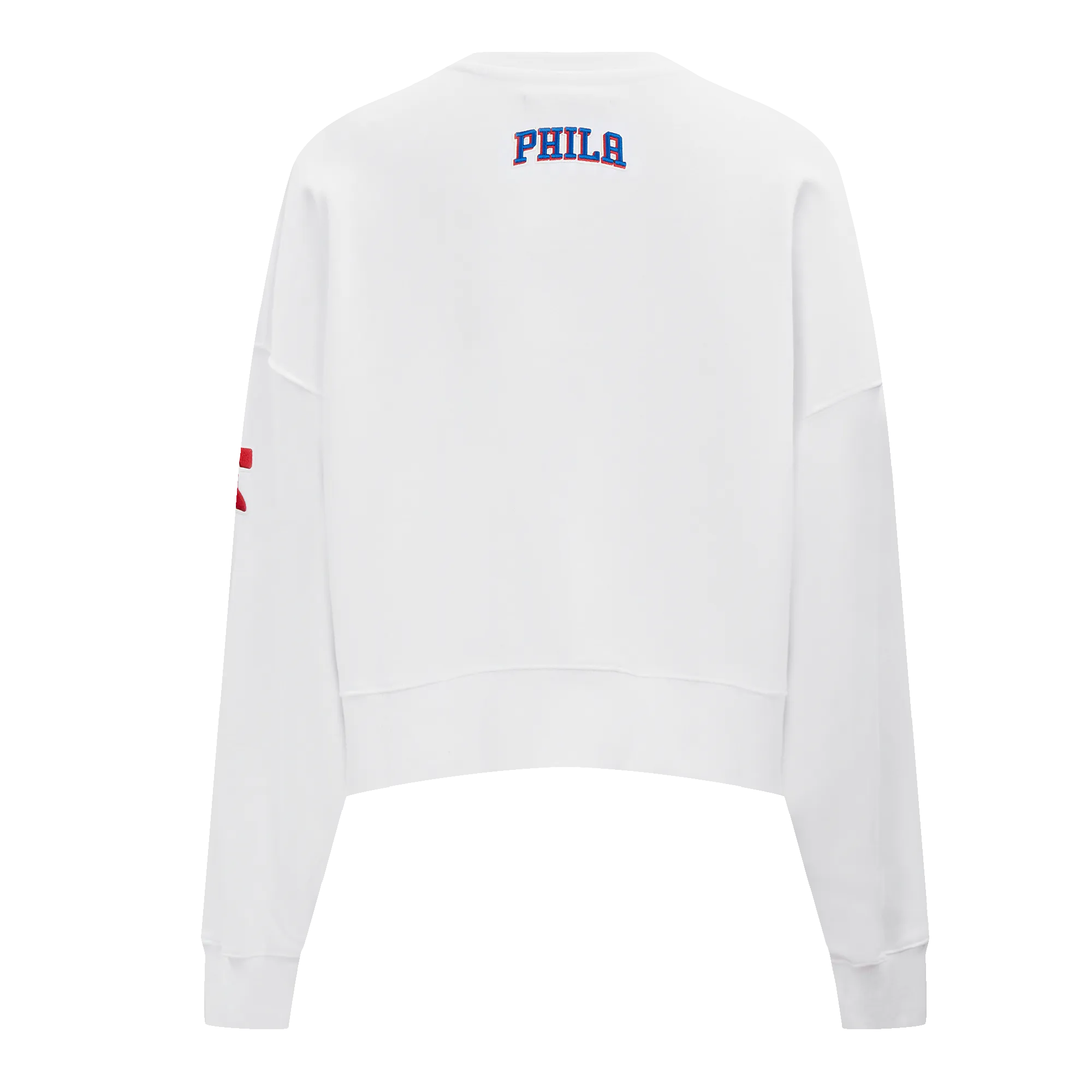 NBA PHILADELPHIA 76ERS CLASSIC WOMEN'S FLC CREWNECK (WHITE)