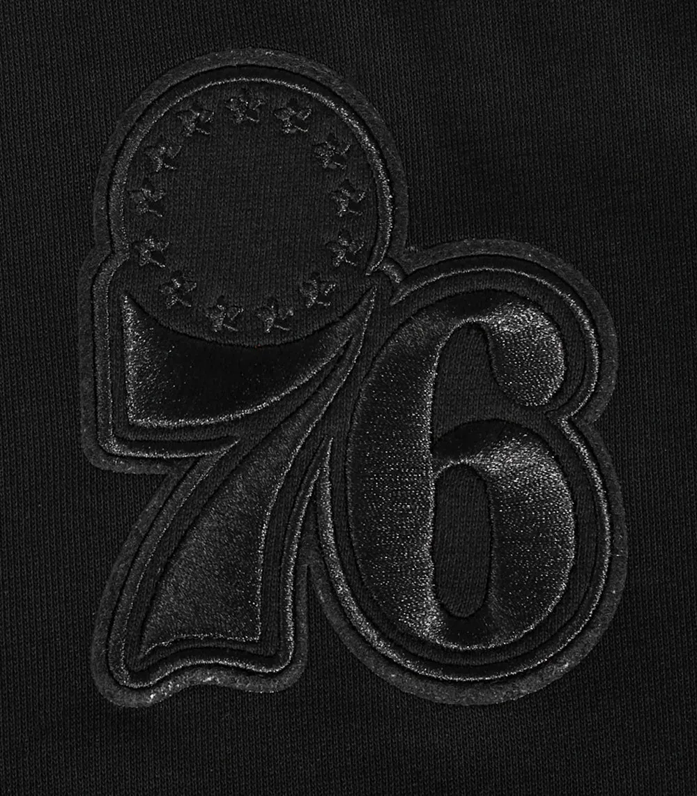NBA PHILADELPHIA 76ERS NEUTRAL WOMEN'S CREWNECK (BLACK)