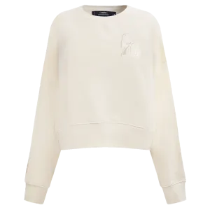 NBA PHILADELPHIA 76ERS NEUTRAL WOMEN'S CREWNECK (EGGSHELL)