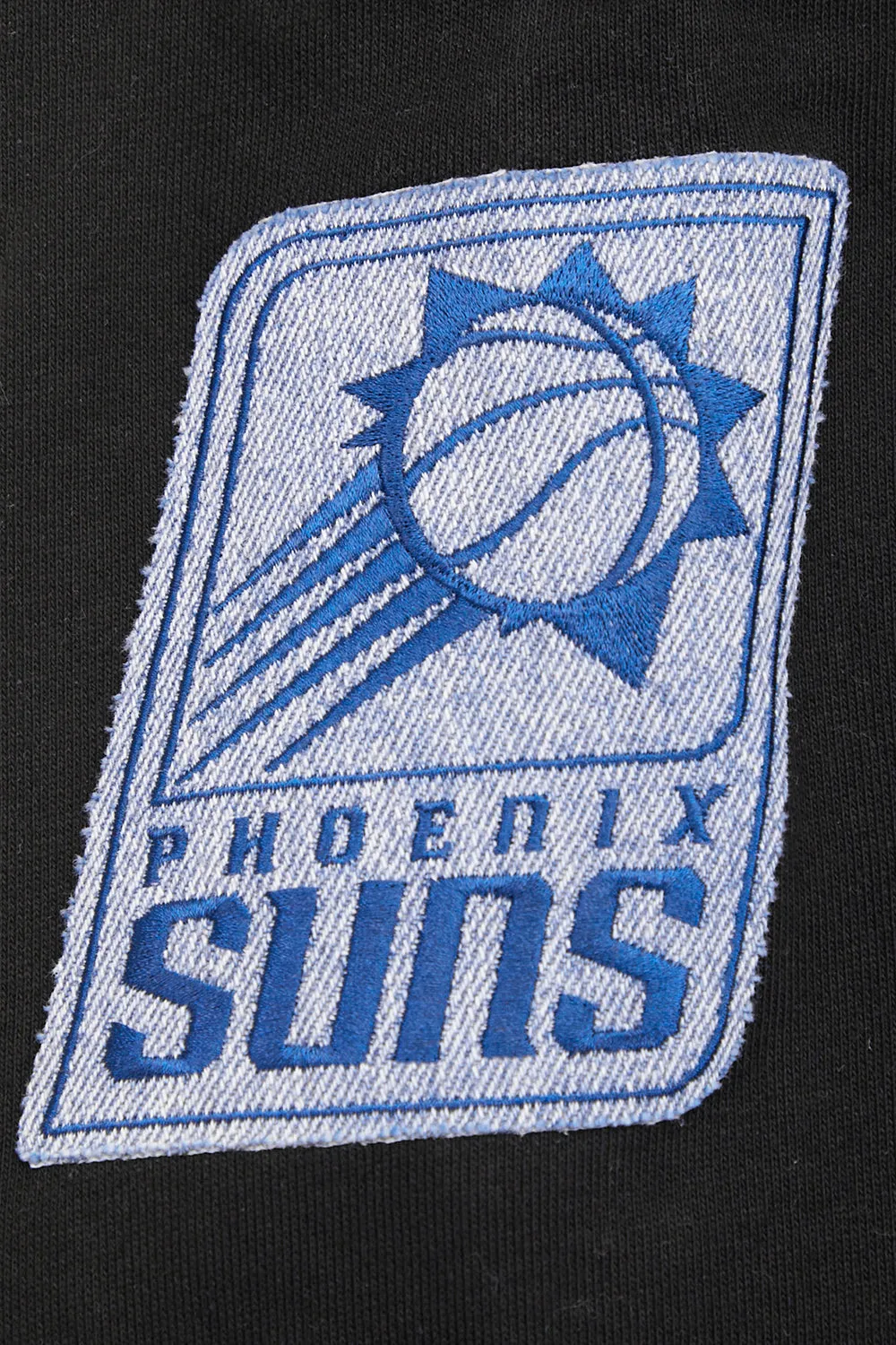 NBA PHOENIX SUNS VARSITY BLUES MEN'S FLC CREWNECK (BLACK)