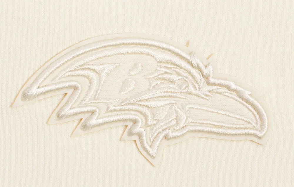 NFL BALTIMORE RAVENS NEUTRAL WOMEN'S CREWNECK (EGGSHELL)