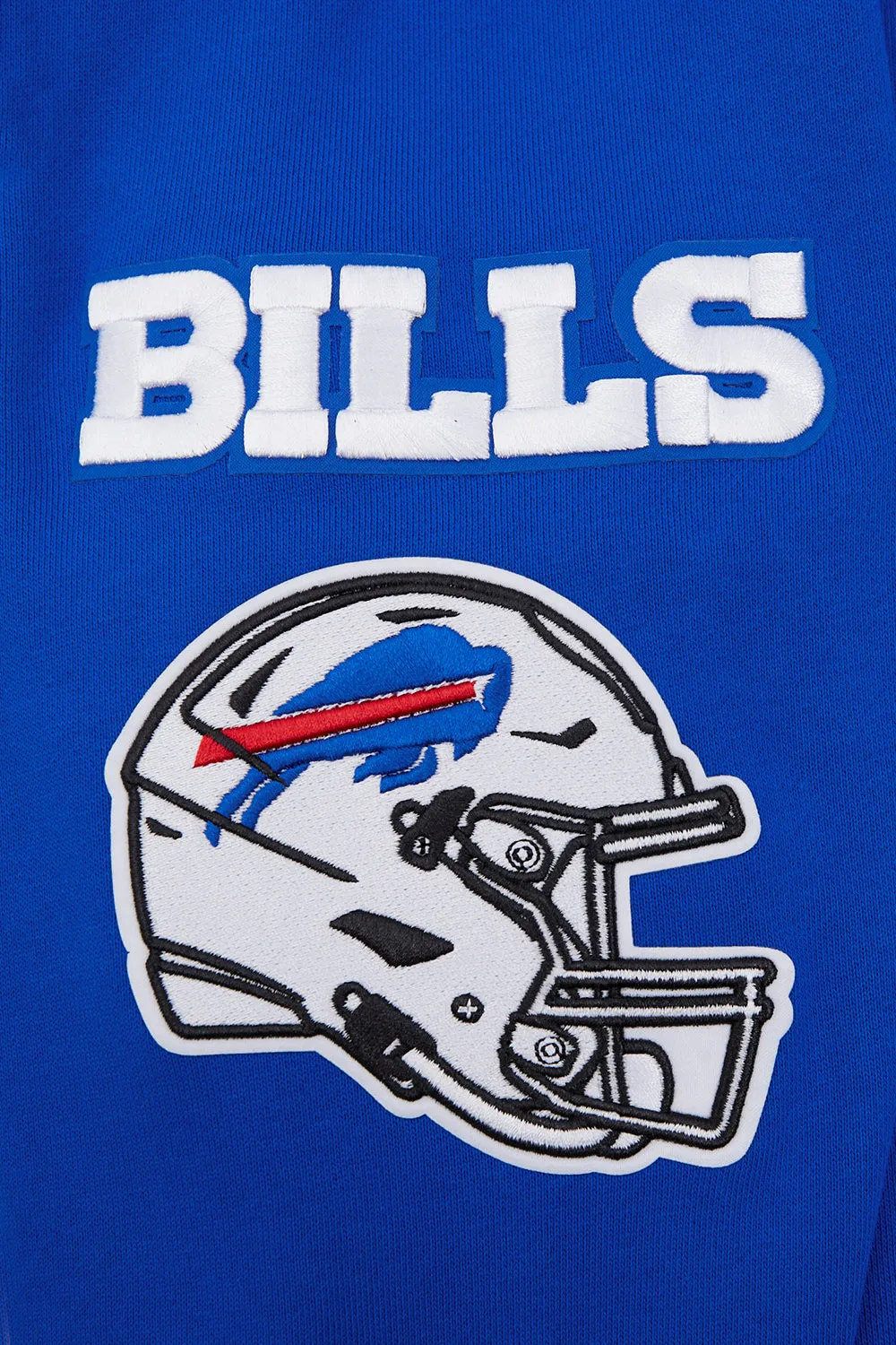 NFL BUFFALO BILLS MASHUP MEN'S RIB CREWNECK (ROYAL BLUE/RED)