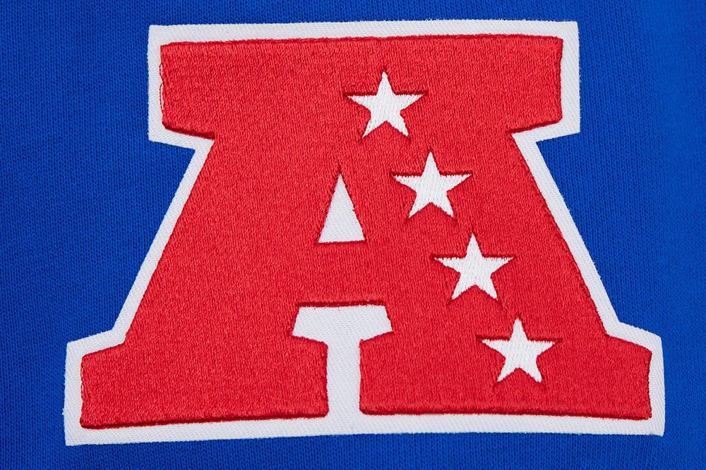 NFL BUFFALO BILLS MASHUP MEN'S RIB CREWNECK (ROYAL BLUE/RED)