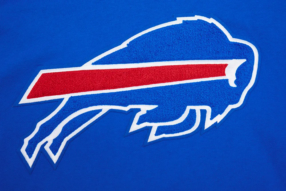NFL BUFFALO BILLS MASHUP MEN'S RIB CREWNECK (ROYAL BLUE/RED)