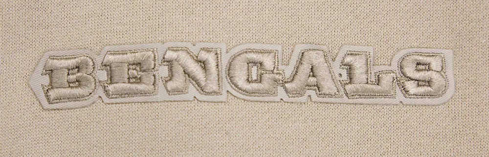 NFL CINCINNATI BENGALS NEUTRAL DROP SHOULDER FLC CREWNECK (TAUPE)
