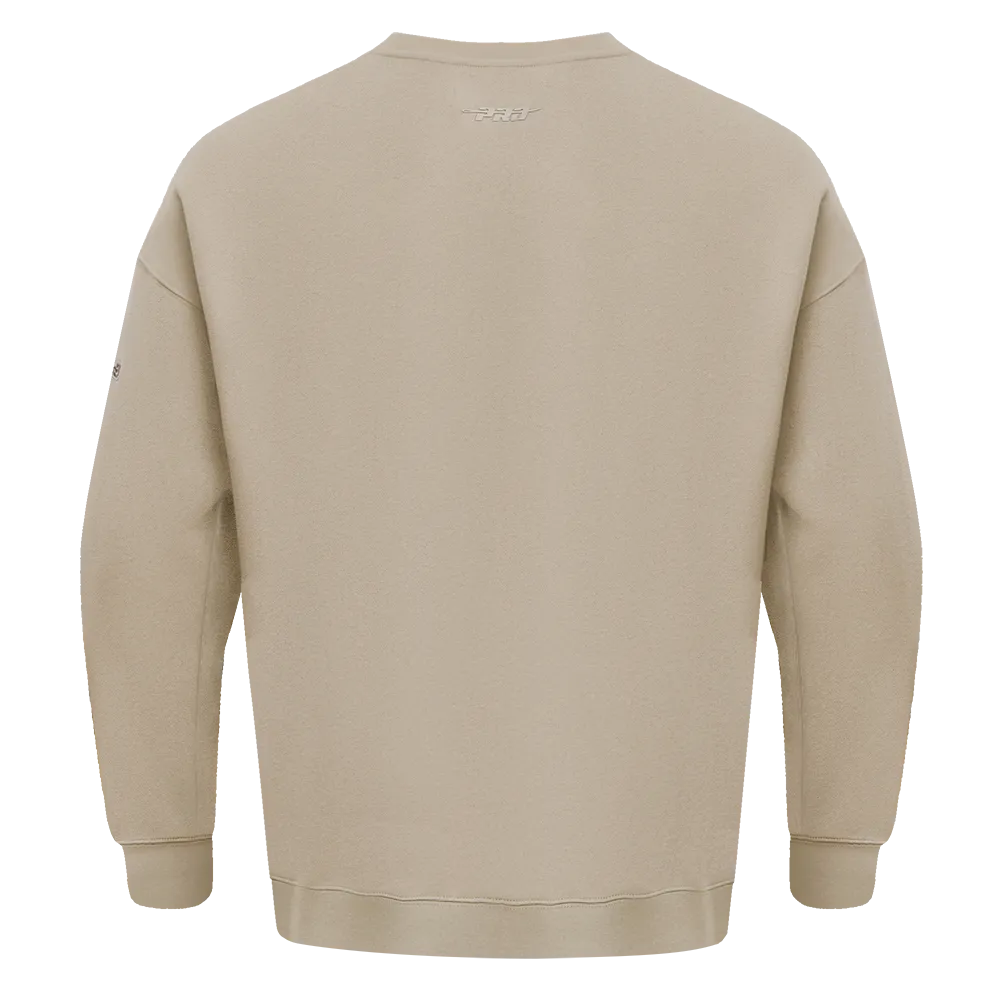 NFL CINCINNATI BENGALS NEUTRAL DROP SHOULDER FLC CREWNECK (TAUPE)