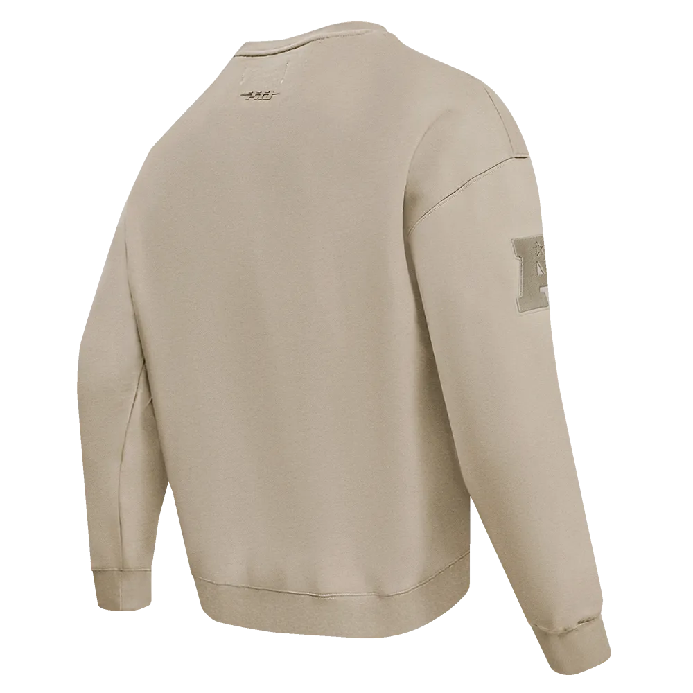 NFL CINCINNATI BENGALS NEUTRAL DROP SHOULDER FLC CREWNECK (TAUPE)